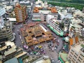 Aerial view of Chaotian Temple, Beigan, Yunlin, Taiwan