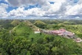 Aerial view of the famous Chocolate Hills Complex in Carmen, Bohol, Philippines