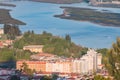 Aerial view of the city Viana do Castelo in northern Portugal Royalty Free Stock Photo