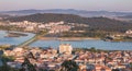 Aerial view of the city Viana do Castelo in northern Portugal Royalty Free Stock Photo