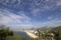 Aerial view of the famous Copacabana beach in Rio de Janeiro Brazil Royalty Free Stock Photo