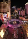 Aerial view of famous cross road on Ren Min Zhong Lu, in Kunming, Yunnan - China