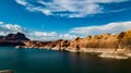 Aerial View Of Lake Powell Near The San Juan River Royalty Free Stock Photo