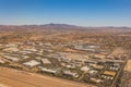 Aerial view of the famous Las Vegas cityscape Royalty Free Stock Photo