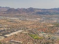 Aerial view of the famous Las Vegas cityscape Royalty Free Stock Photo