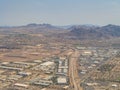 Aerial view of the famous Las Vegas cityscape Royalty Free Stock Photo