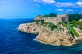 Fort Lawrence by the sea, Dubrovnik Croatia. Royalty Free Stock Photo