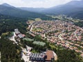 Aerial view of famous spa resort of Velingrad, Bulgaria Royalty Free Stock Photo