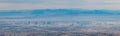 Aerial view of the famous strip skyline from Turtlehead peak trail Royalty Free Stock Photo