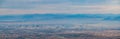 Aerial view of the famous strip skyline from Turtlehead peak trail Royalty Free Stock Photo