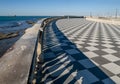 Aerial View of the famous Terrazza Mascagni in Livorno, Tuscany, Italy Royalty Free Stock Photo