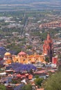 Aerial view of San miguel de allende in guanajuato, mexico XXVI Royalty Free Stock Photo