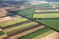 Aerial view of farm fields Royalty Free Stock Photo