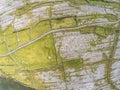 Aerial view of farm fields in Inisheer Island