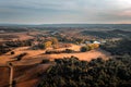 Aerial View of a Farm in the Outskirts of Cuenca, Spain