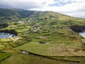 Aerial view of farmland