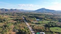 Aerial View of Farmland in Thailand