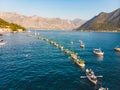 aerial view of fashinada holidays in perast montenegro