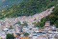 Aerial view of favela Rocinha