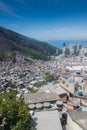 Aerial view of favela Rocinha