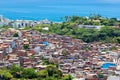 Aerial View of Favela (Shanty Town) in Salvador, Bahia, Brazil Royalty Free Stock Photo