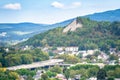 aerial view of the federal road at Siegen Germany