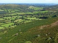 Fields of Dartmoor and Meldon hill in Devon Royalty Free Stock Photo