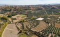 Aerial view of fields in Lopera Guadix Spain Royalty Free Stock Photo