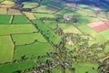 Aerial view of the fields of North Devon Royalty Free Stock Photo