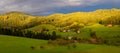 Fields and rolling hills panoramic view in Black forest, Germany Royalty Free Stock Photo