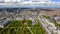 Aerial View Financial District Of Brussels Cityscape In Belgium