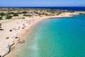 Aerial view of Finikas Beach on Ano Koufonisi