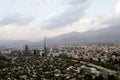 Santiago de chile view, with mountains on background