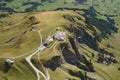 Aerial view of First Mountain, Grindelwald, Switzerland.