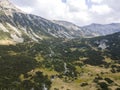 Aerial view of Fish lakes, Rila mountain, Bulgaria