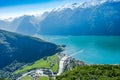Aerial view on flam Royalty Free Stock Photo