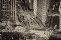 Aerial view of Flatiron Building and Madison Square Park, Manhattan, New York City, USA Royalty Free Stock Photo