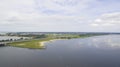 Aerial view on Flevoland Royalty Free Stock Photo