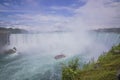 Aerial view of the flowing Niagra Falls in Canada Royalty Free Stock Photo