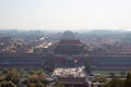 Aerial view of the Forbidden City, Beijing, China, square format Royalty Free Stock Photo