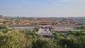 Aerial view of Forbidden City (Palace Museum) and Beijing cityscape seen from the Jingshan park in Beijing, China Royalty Free Stock Photo