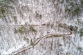 Aerial view of a forest in the Vosges Mountains. Alsace, France Royalty Free Stock Photo