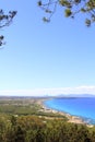 Aerial view Formentera balearic island Ibiza