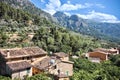 Aerial view of Fornalutx rooftops, Mallorca, Spain Royalty Free Stock Photo