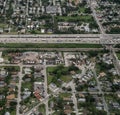 Aerial view of Fort Lauderdale, Florida.