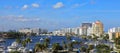 Aerial view of Fort Lauderdale Skyline Royalty Free Stock Photo