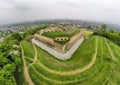 Aerial view on fort St. Pieter in Maastricht Royalty Free Stock Photo