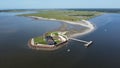Aerial View of Fort Sumter, Charleston, SC Royalty Free Stock Photo