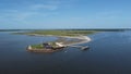 Aerial View of Fort Sumter, Charleston, SC Royalty Free Stock Photo