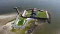 Aerial View of Fort Sumter, Charleston, SC Royalty Free Stock Photo